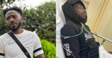 Nigerians reacts as May D shares photo of him in the hospital, thanks God for life