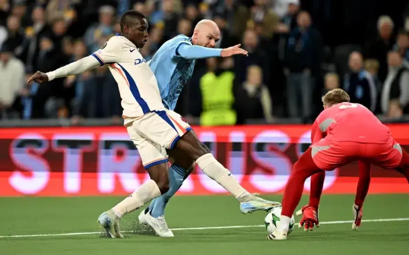 Jackson’s brace puts Chelsea on brink of Conference League final after 4-1 win over Djurgarden