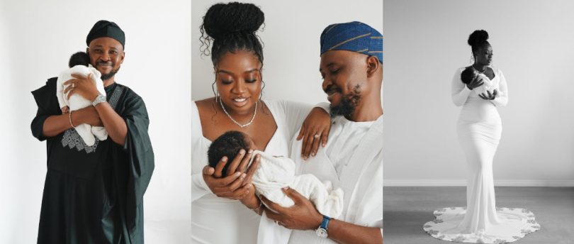 Social commentator, J.J Omojuwa and wife celebrates the arrival of their first child