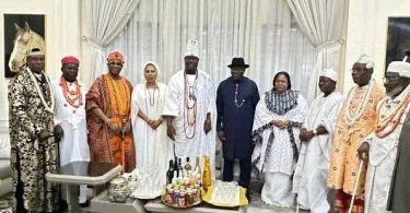 Ooni of Ife Visits Former President Goodluck Jonathan in Bayelsa