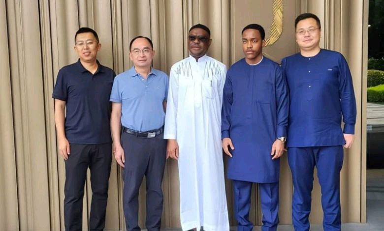 Nyesom Wike, son visit China for FCT water provision, other infrastructural projects [PHOTOS]