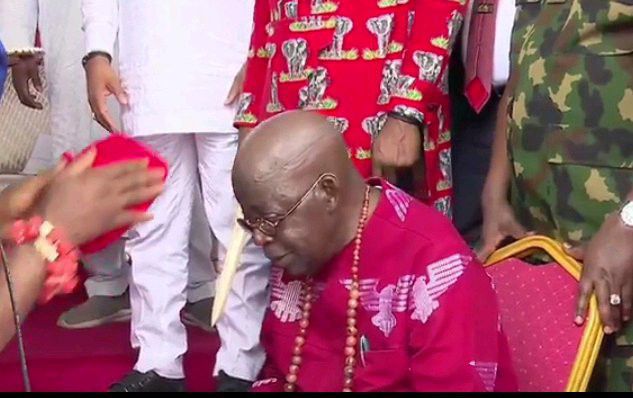 Reactions Trail Moment President Tinubu Bowed Down to Be Crowned an Igbo Traditional Leader