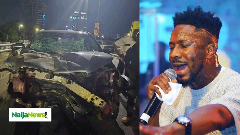Gospel Singer, Peterson Okopi Cheats Death In Ghastly Car Accident [Photos]