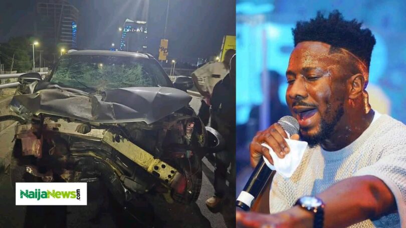 Gospel Singer, Peterson Okopi Cheats Death In Ghastly Car Accident [Photos]