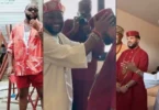 Davido melts hearts as he plays groomsman at Asa Asika’s wedding