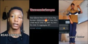 Math teacher who scored 317 in initial JAMB shares updated result after retaking exam
