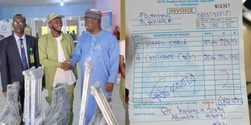 Youth corps member donates full NYSC allowance to federal hospital in Abeokuta