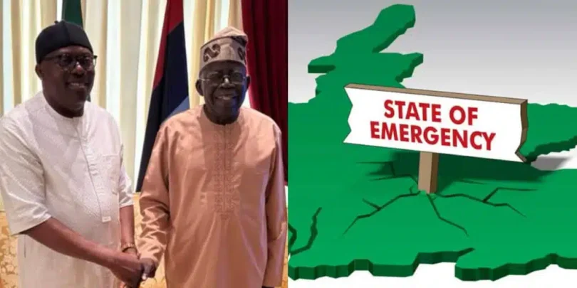 Governor Fubara holds private talks with Tinubu at Presidential Villa