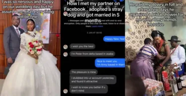 Woman shares story of marrying man 5 months after his New Year Facebook message
