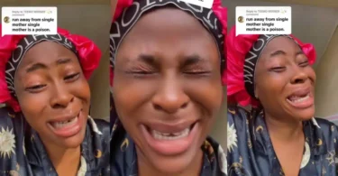 Woman burst into tears as man labels her ‘poison’ for being a single mother