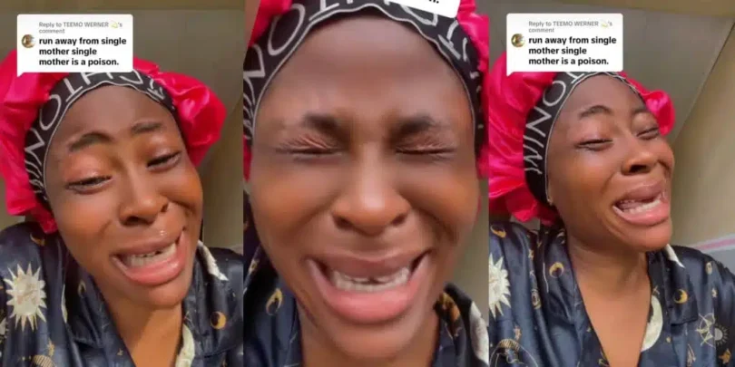 Woman burst into tears as man labels her ‘poison’ for being a single mother