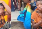 Woman paraded for allegedly stealing POS machine at Oja Oba market in Ado-Ekiti
