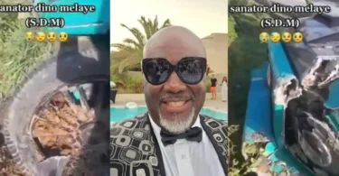 Dino Melaye’s multi-million naira G-Wagon destroyed in ghastly accident