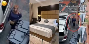 Man confronts girlfriend who claimed she was visiting mother but was spotted in hotel 
