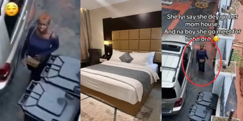 Man confronts girlfriend who claimed she was visiting mother but was spotted in hotel