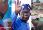 Protest breaks out in Benue during Tinubu’s visit as angry crowd tears APC flag