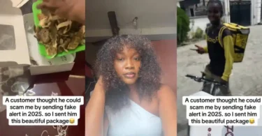Cake vendor sends yam peels to client who tricked her with fake transfer