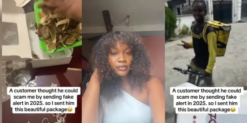 Cake vendor sends yam peels to client who tricked her with fake transfer