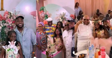 Davido stirs buzz with his appearance at Imade’s birthday party
