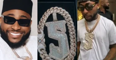 Davido takes delivery of ‘5ive’ diamond pendant