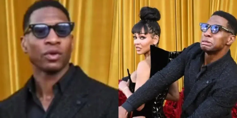 Jonathan Majors, Meagan Good stir buzz with their appearance at Hollywood Impact awards