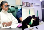“My man” — Natasha shares lovey-dovey moment with 2Baba in her office