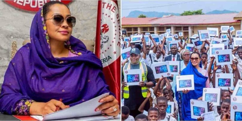 Senator Natasha donates 700 computers to Kogi school, says more coming