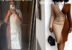 Lady laments as she shows off what she wanted vs what her tailor made