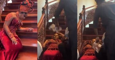 Bride loses consciousness during wedding photoshoot over tight corset