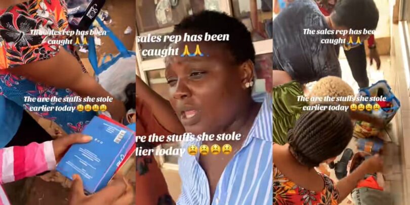 Businesswoman shocked as sales rep loots shop hours after salary payment
