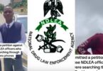 Nigerians petition NDLEA as officer is seen searching phones, says he can raid homes freely