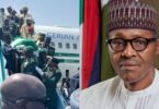 VIDEO: Crowd watches as Buhari’s body is brought out of Air Force plane in Katsina