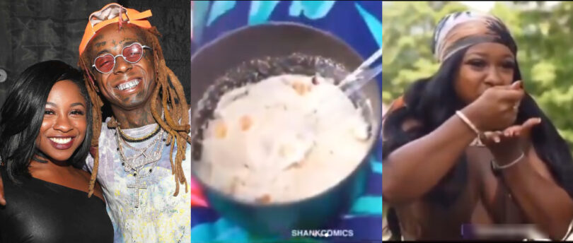 Lil Wayne’s Daughter Tries Garri For The First Time, Hilarious Reaction Sparks Buzz Online