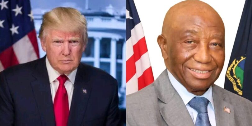 “You were educated where? “- Donald Trump queries Joseph Boakai about his English accent