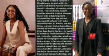 UNIZIK law student reportedly passes away after struggling to access medication