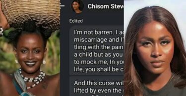 Chisom Steve responds to woman’s query about her conception