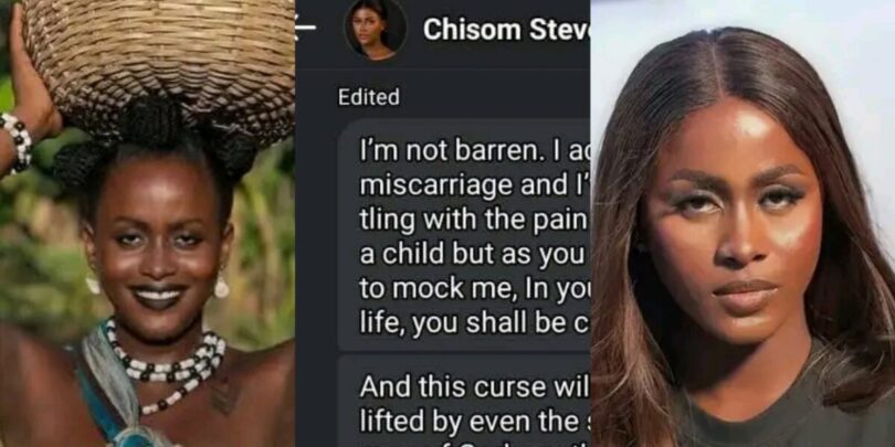 Chisom Steve responds to woman’s query about her conception