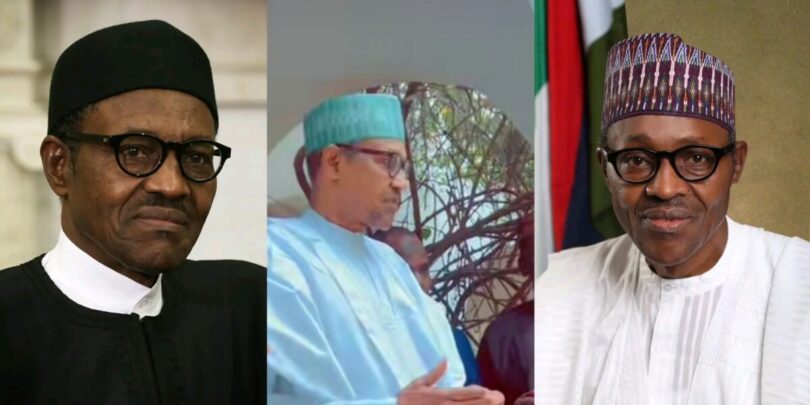 Old video of Buhari praying before stepping into a vehicle raises concerns