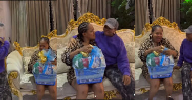 Beautiful Moment Taaooma Surprises Toyin Abraham With Home Visit And Gifts